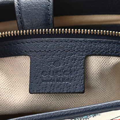 Gucci Canvas Flora Medium Jackie Hobo Blue Agata 6 of 9