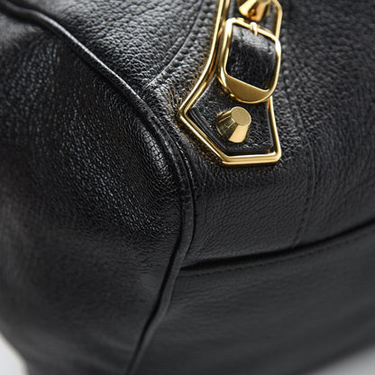 Balenciaga Chevre Gold Metallic Edge Hardware Velo Black 9 of 12