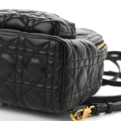 Christian Dior Lambskin Cannage Mini Backpack Black 9 of 10