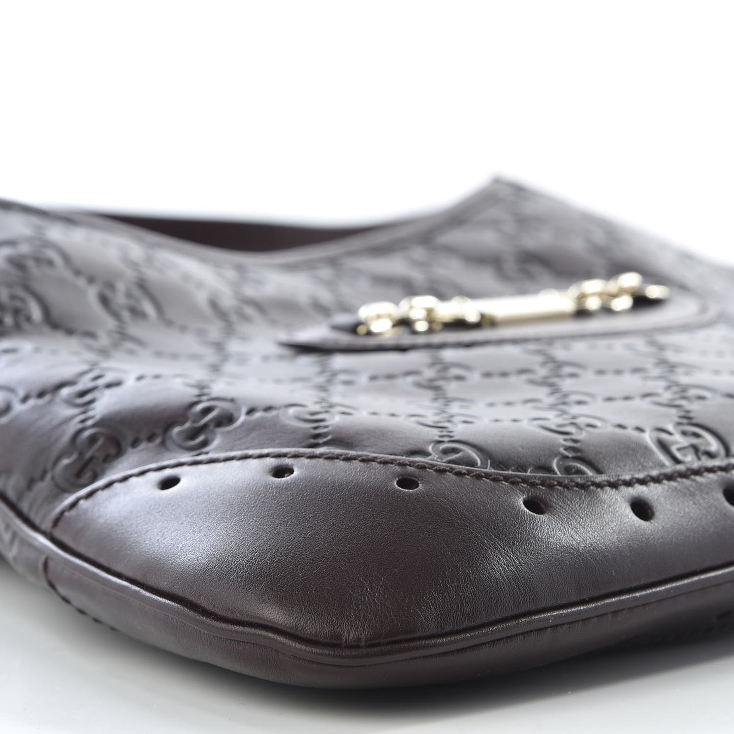 Guccissima Punch Hobo Dark Brown