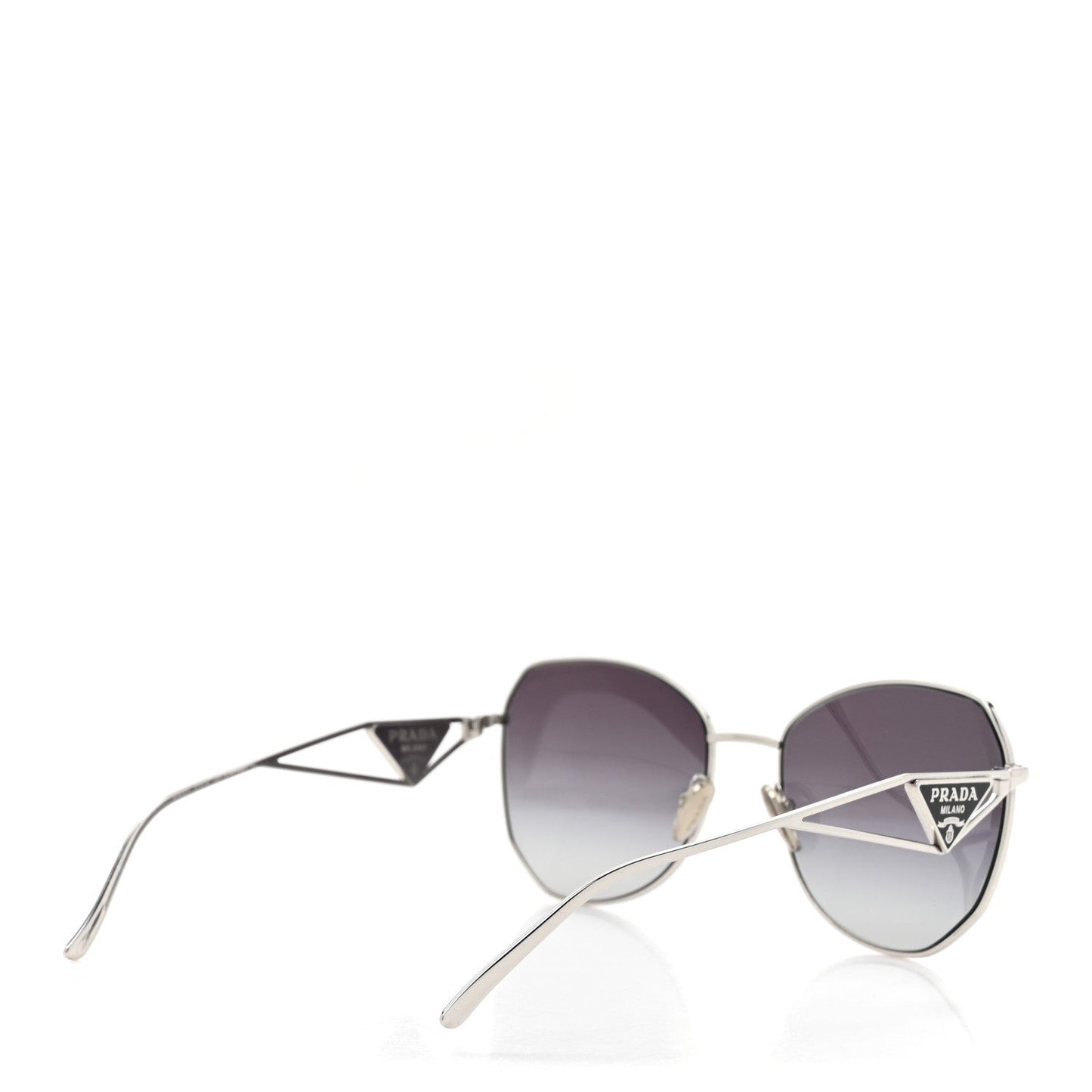 Metal Symbole Triangle Logo Sunglasses SPR57Y Smoky Grey