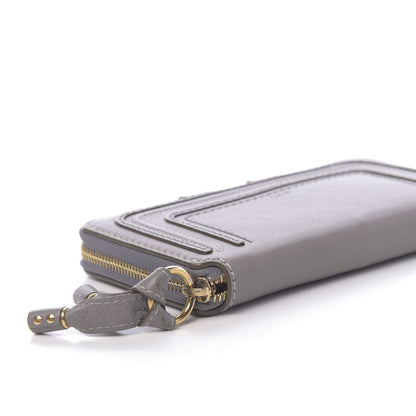 Chloe Calfskin Marcie Long Zip Around Wallet Cashmere Grey 9 of 12
