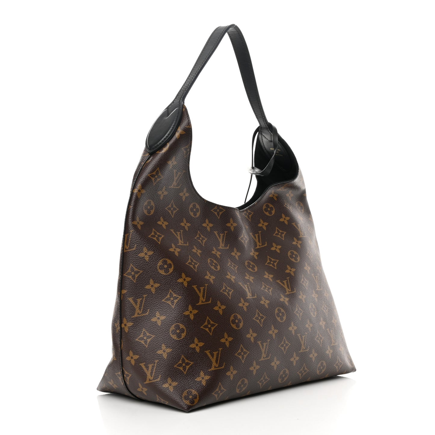 Monogram Flower Hobo Black