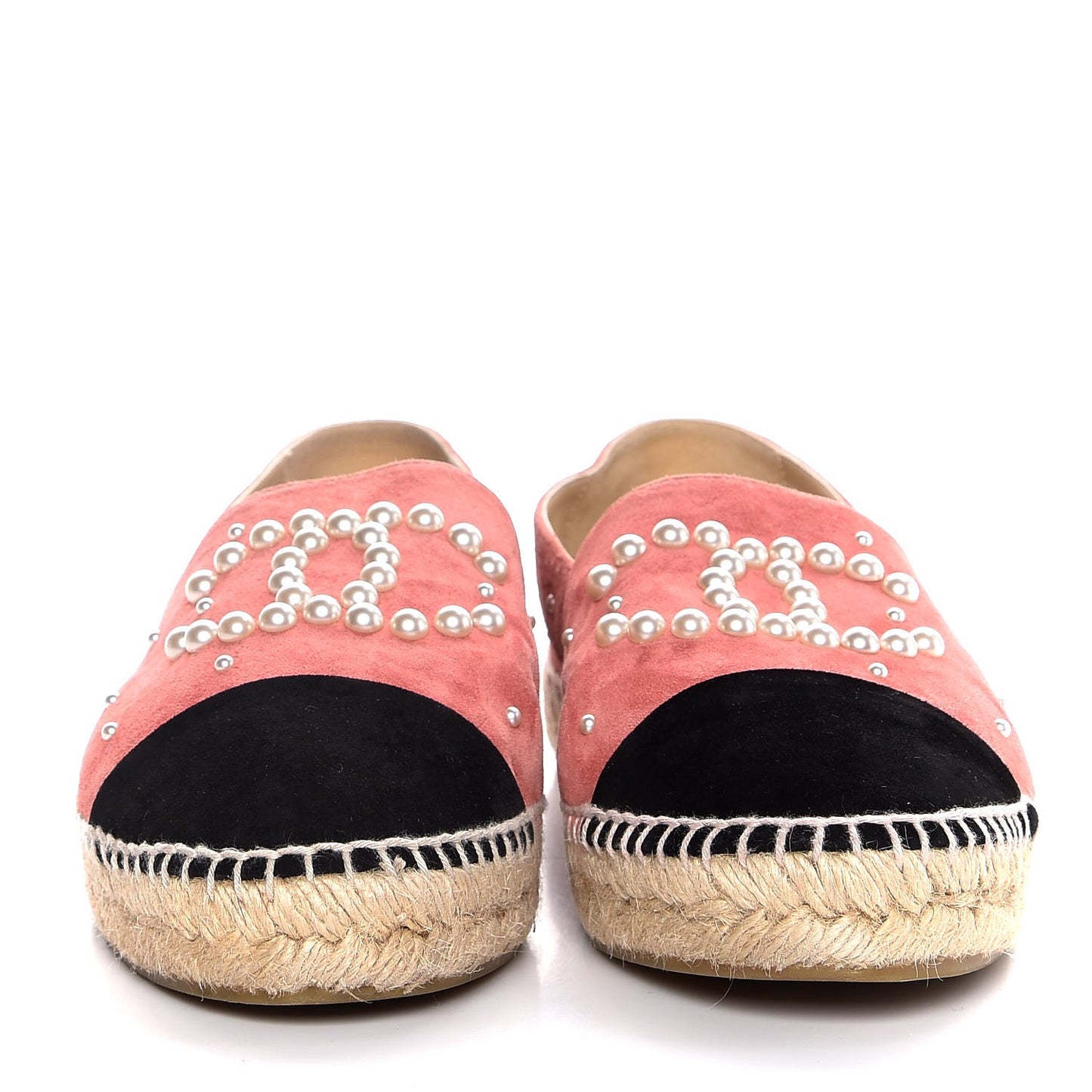 Suede Pearl CC Espadrilles 42 Pink