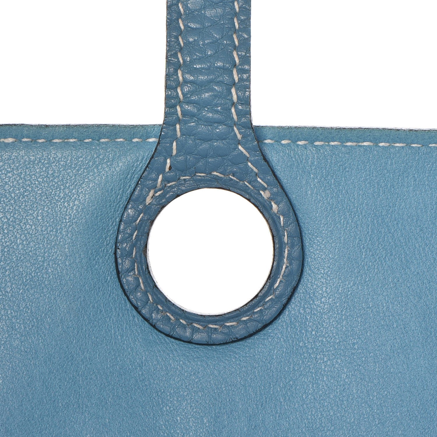 Hermes Togo Dogon Duo Wallet Blue Jean 14 of 15