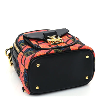 MCM Jaquard Cubic Monogram Rockstar X-Mini Tracy Backpack Multicolor 3 of 8