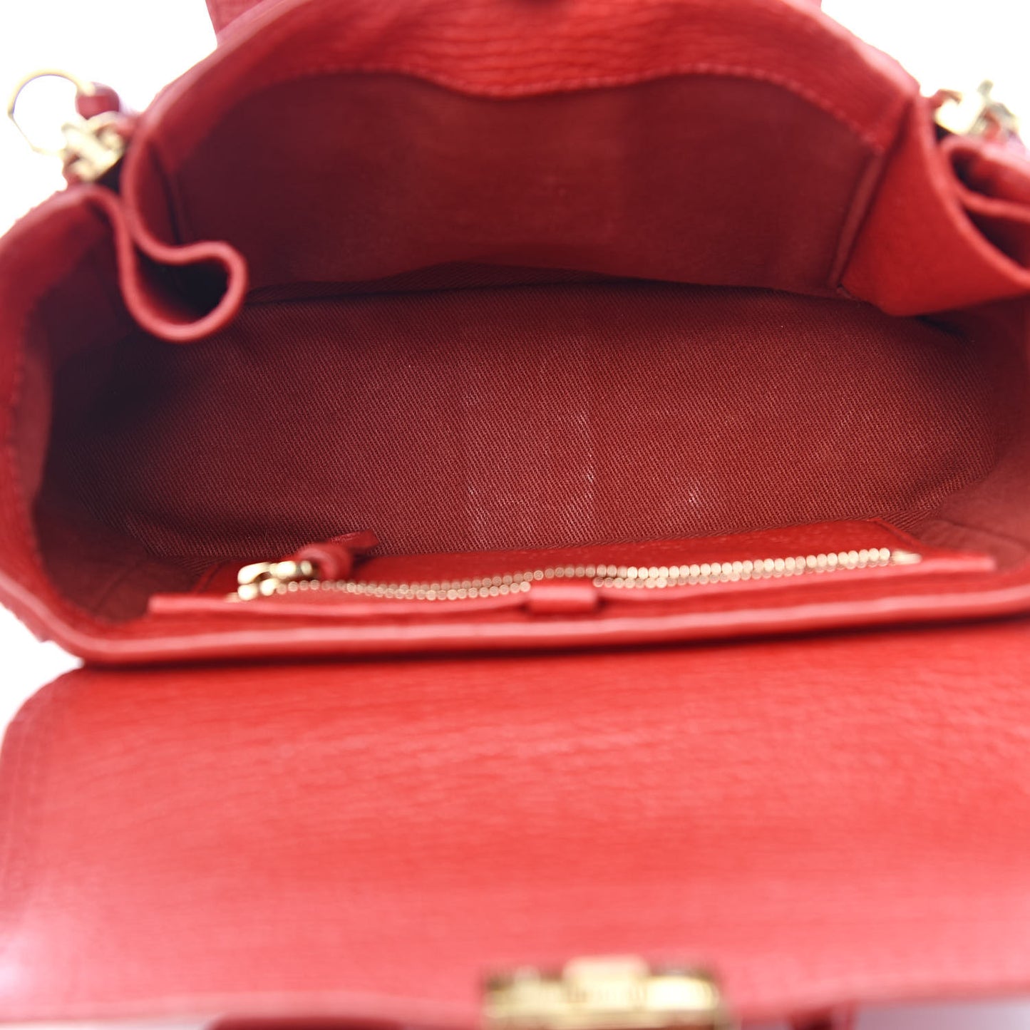3.1 Textured Calfskin Mini Pashli Satchel Red