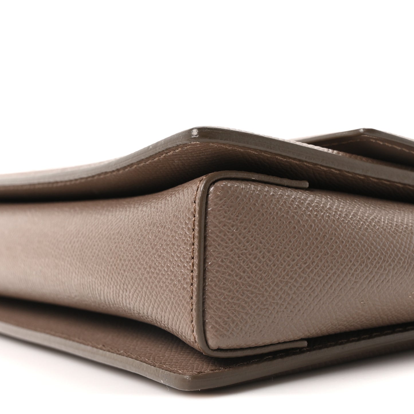 Printed Calfskin Ginny Shoulder Bag Grey
