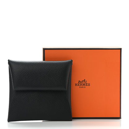 Hermes Epsom Bastia Coin Purse Black 7 of 7