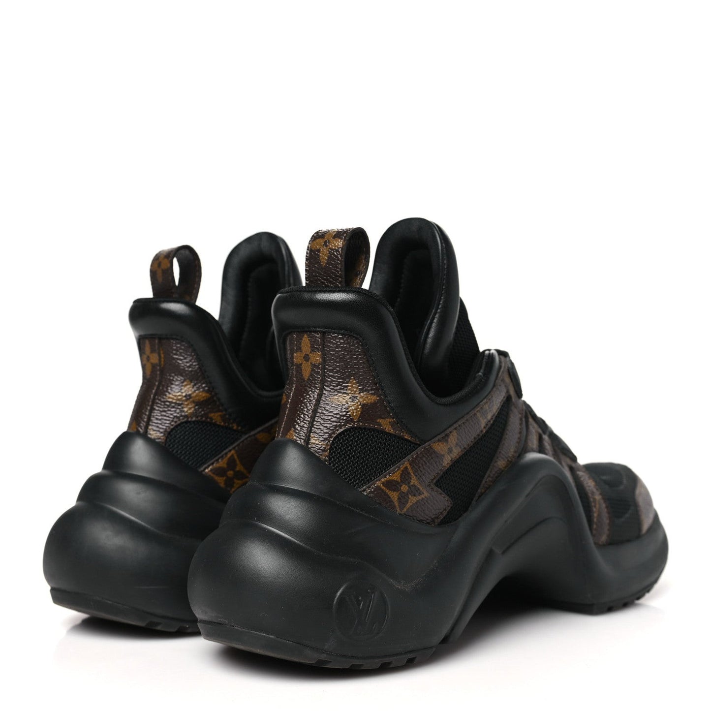 Calfskin Patent Monogram LV Archlight Sneakers Black