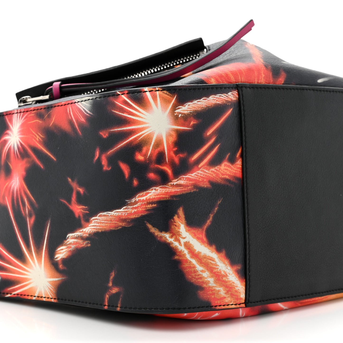 Calfskin Small Lunar New Year 2018 Hammock Shoulder Bag Black Multicolor