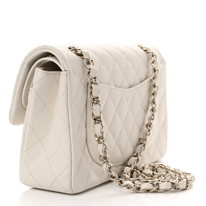 Chanel Caviar Quilted Small Double Flap White 3 of 13