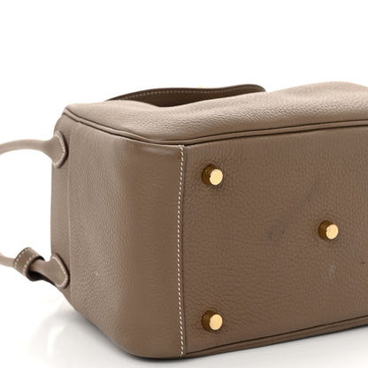 Hermes Taurillon Clemence Lindy 26 Etoupe 9 of 10