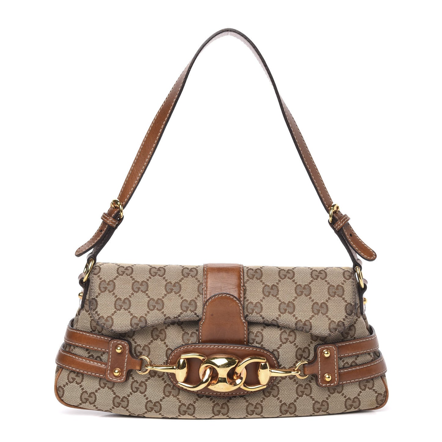 Monogram Horsebit Chain Flap Shoulder Bag