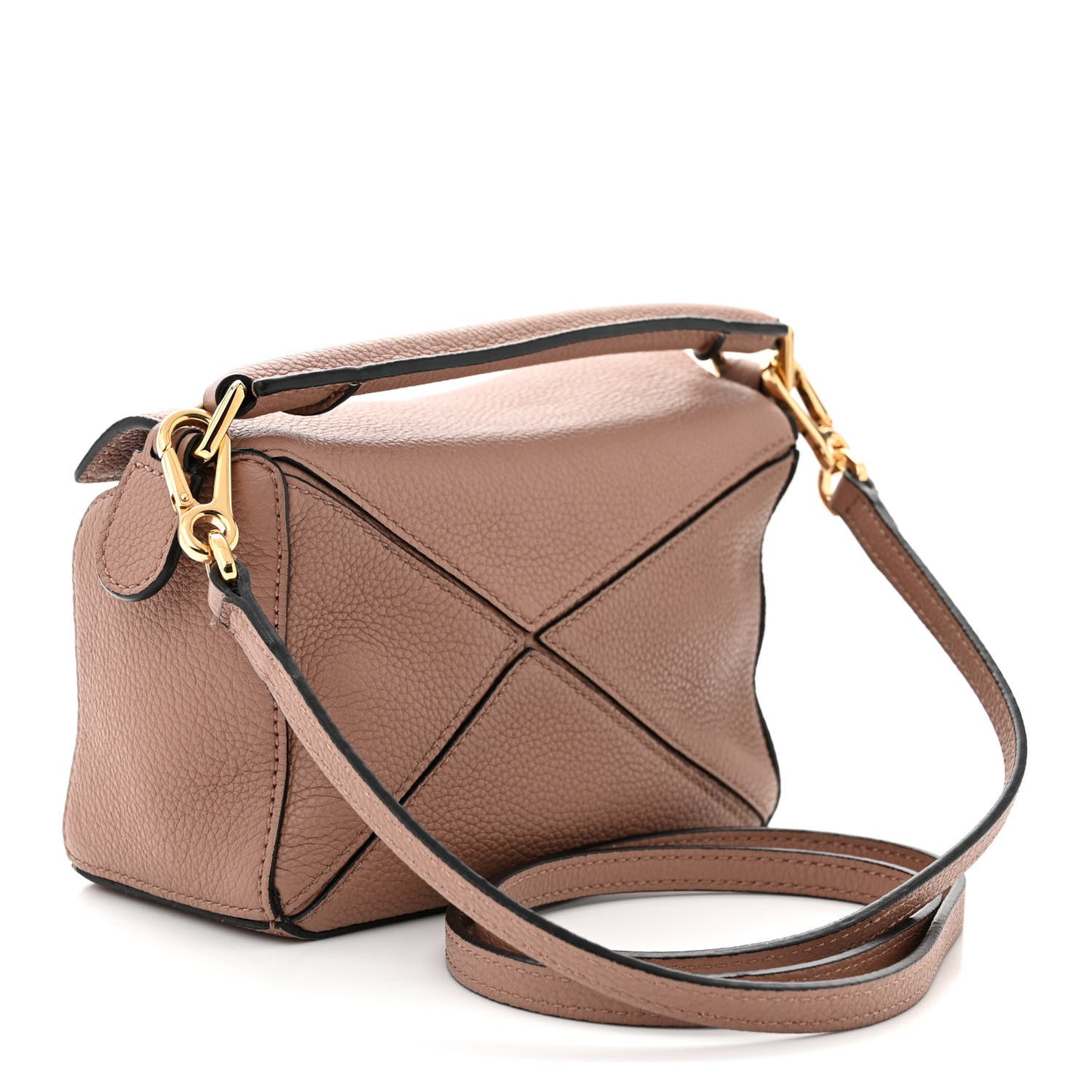 Calfskin Mini Puzzle Bag Dark Blush