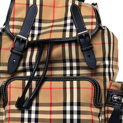 Burberry Nylon Vintage Check Medium Rucksack Backpack Antique Yellow 8 of 11