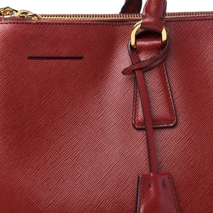 Prada Saffiano Large Galleria Double Zip Tote Fuoco 11 of 11
