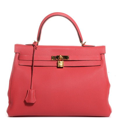 Hermes Togo Kelly Retourne 35 Rouge Pivoine 1 of 24