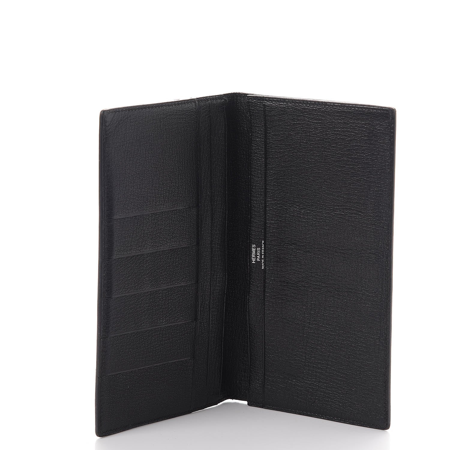 Hermes Alligator MC2 Fleming Checkbook Holder Wallet Black 5 of 7