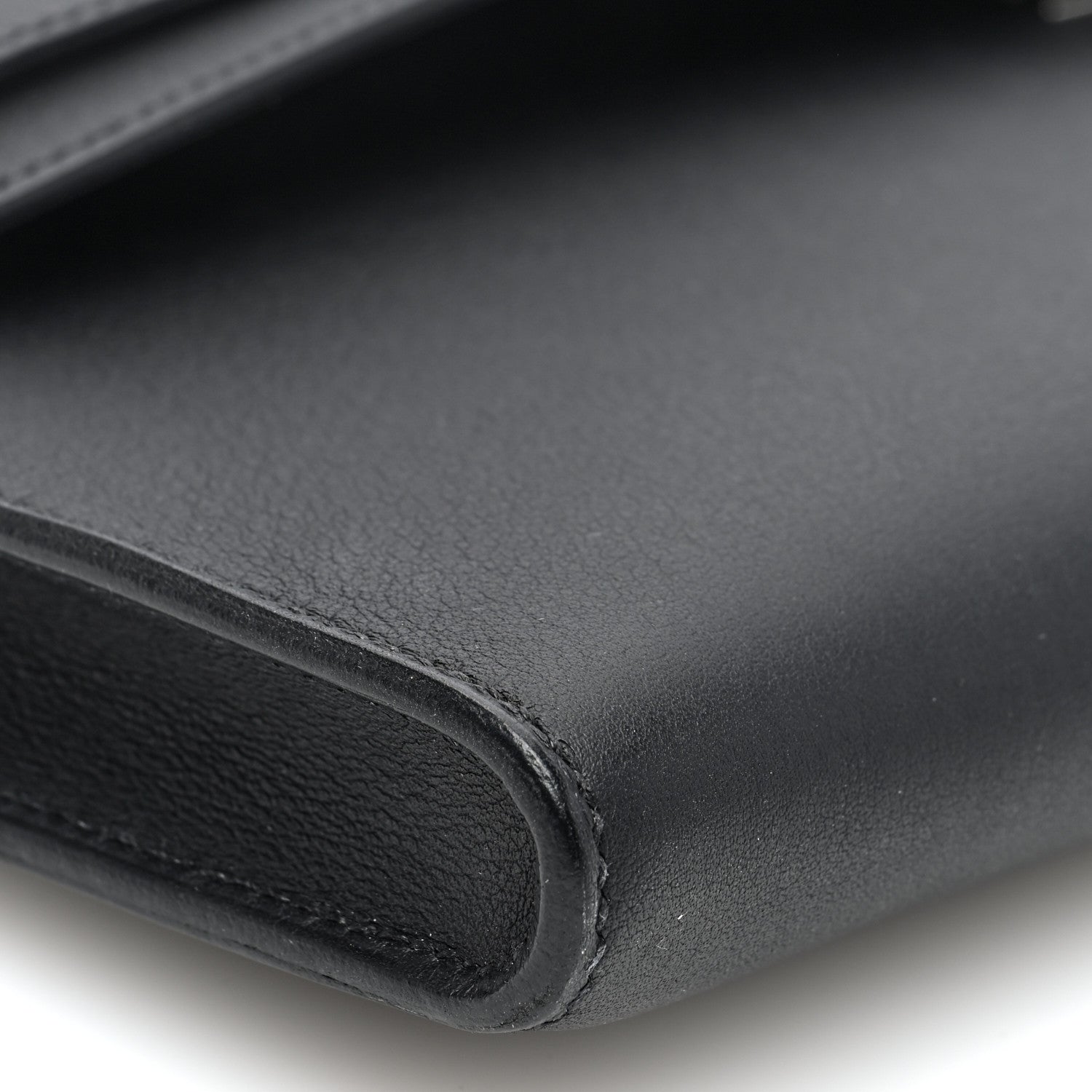 Hermes Swift Kelly Cut Clutch Pochette Black 9 of 13