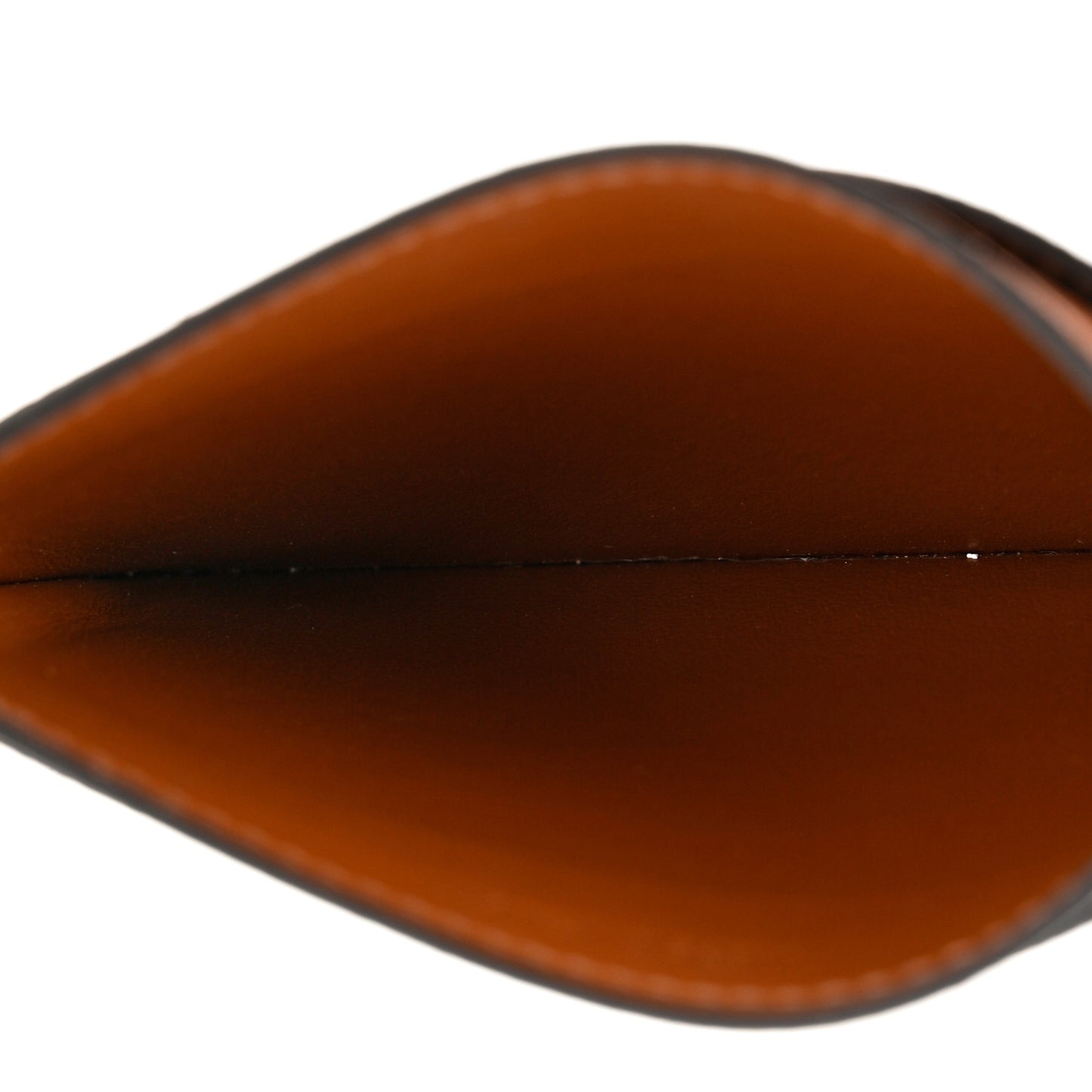 Triomphe Canvas Card Holder Tan