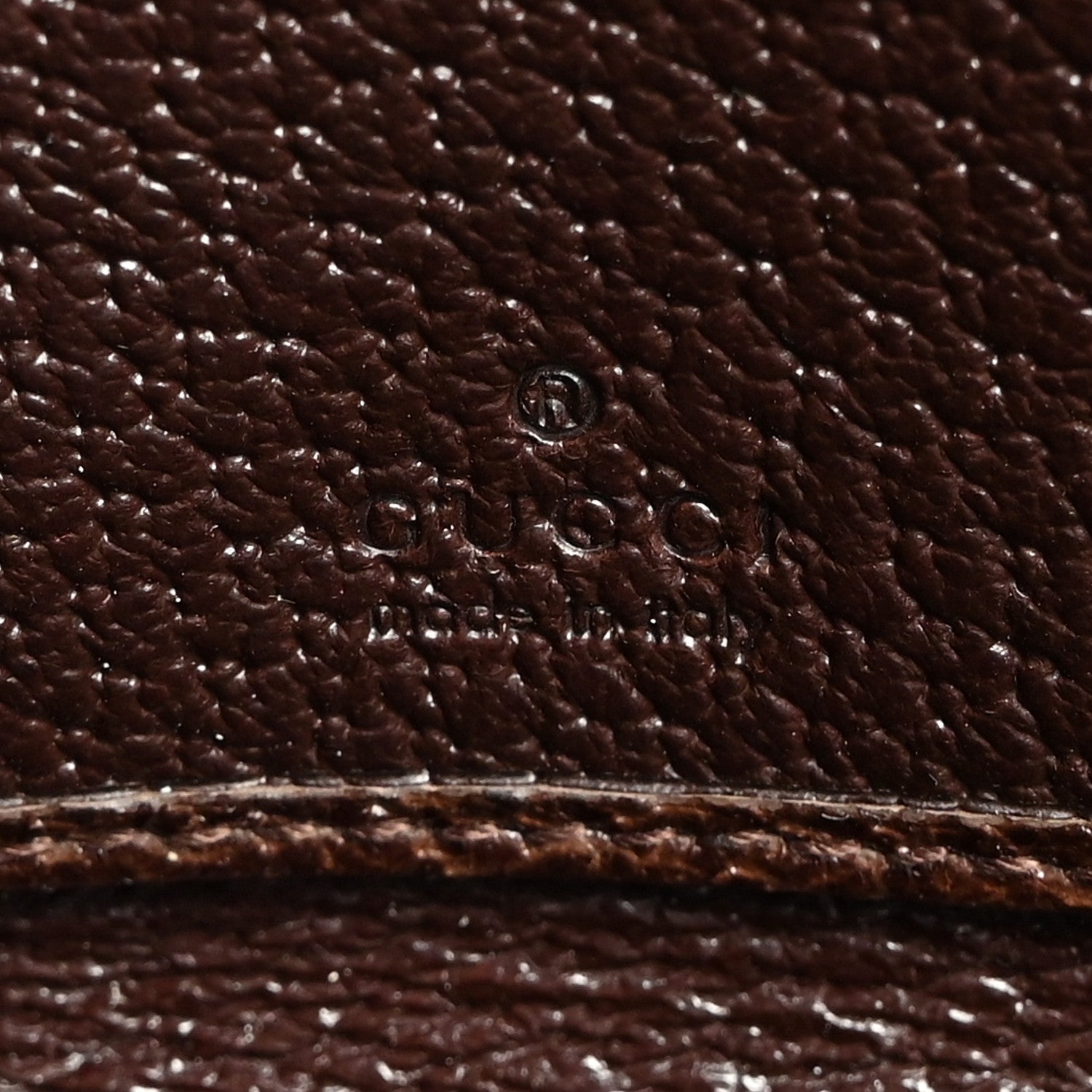 Gucci Monogram Metal Bar Zip Around Wallet Dark Brown 6 of 7