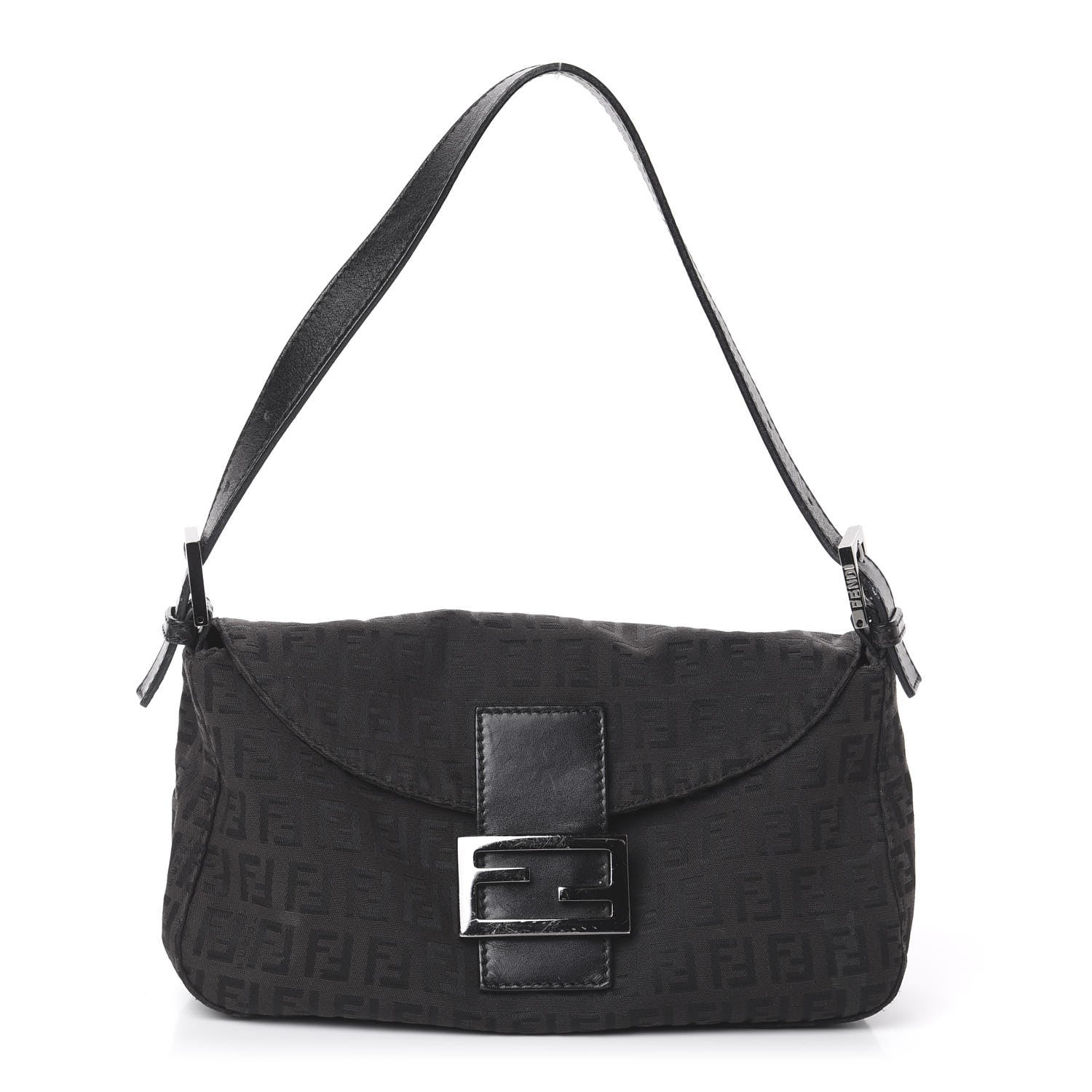 Fendi Zucchino Baguette Black 1 of 8