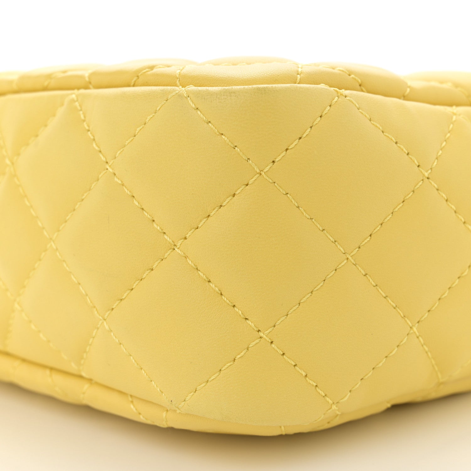 Chanel Calfskin Quilted Reissue Medium Camera Case  Yellow 10 of 15