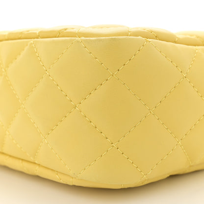 Chanel Calfskin Quilted Reissue Medium Camera Case  Yellow 10 of 15