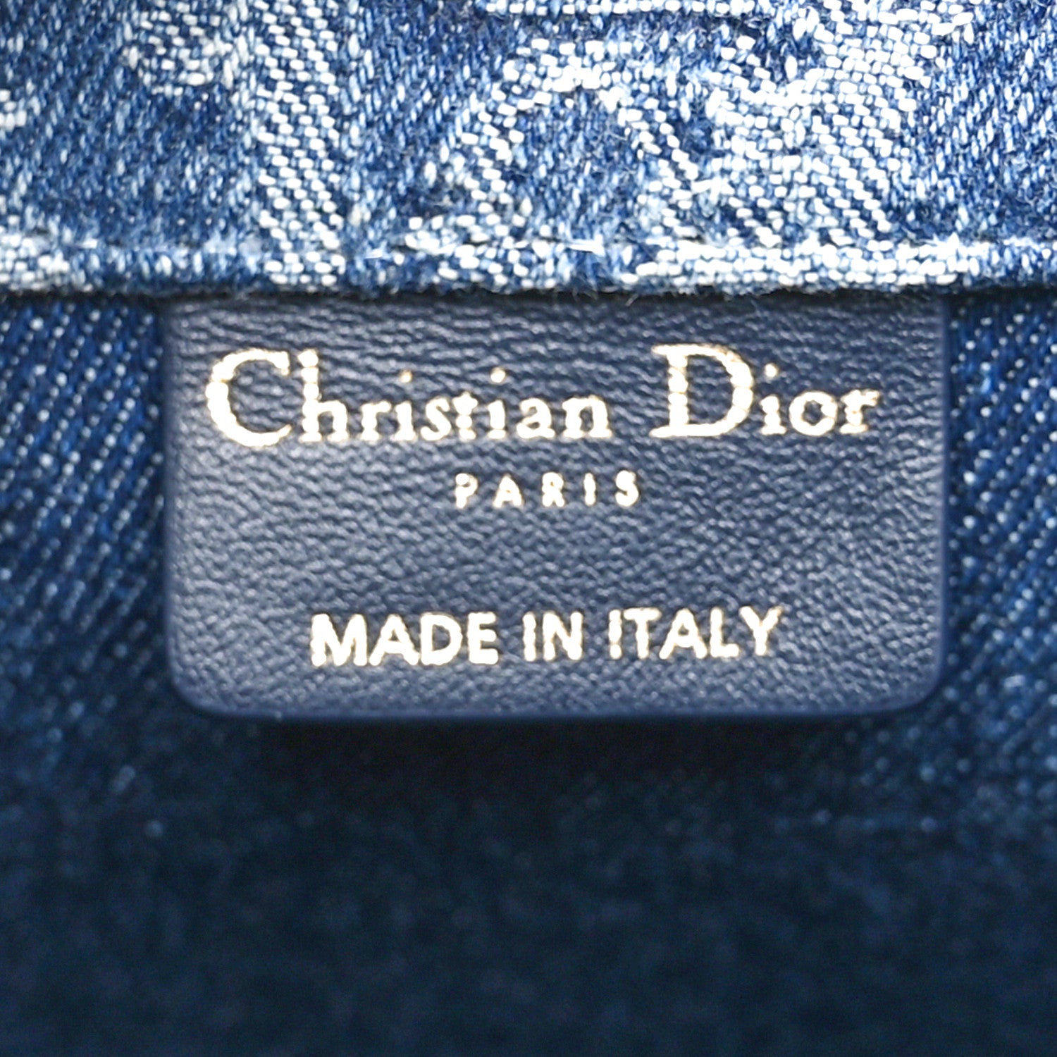 Christian Dior Oblique Denim Medium Book Tote Blue 7 of 10