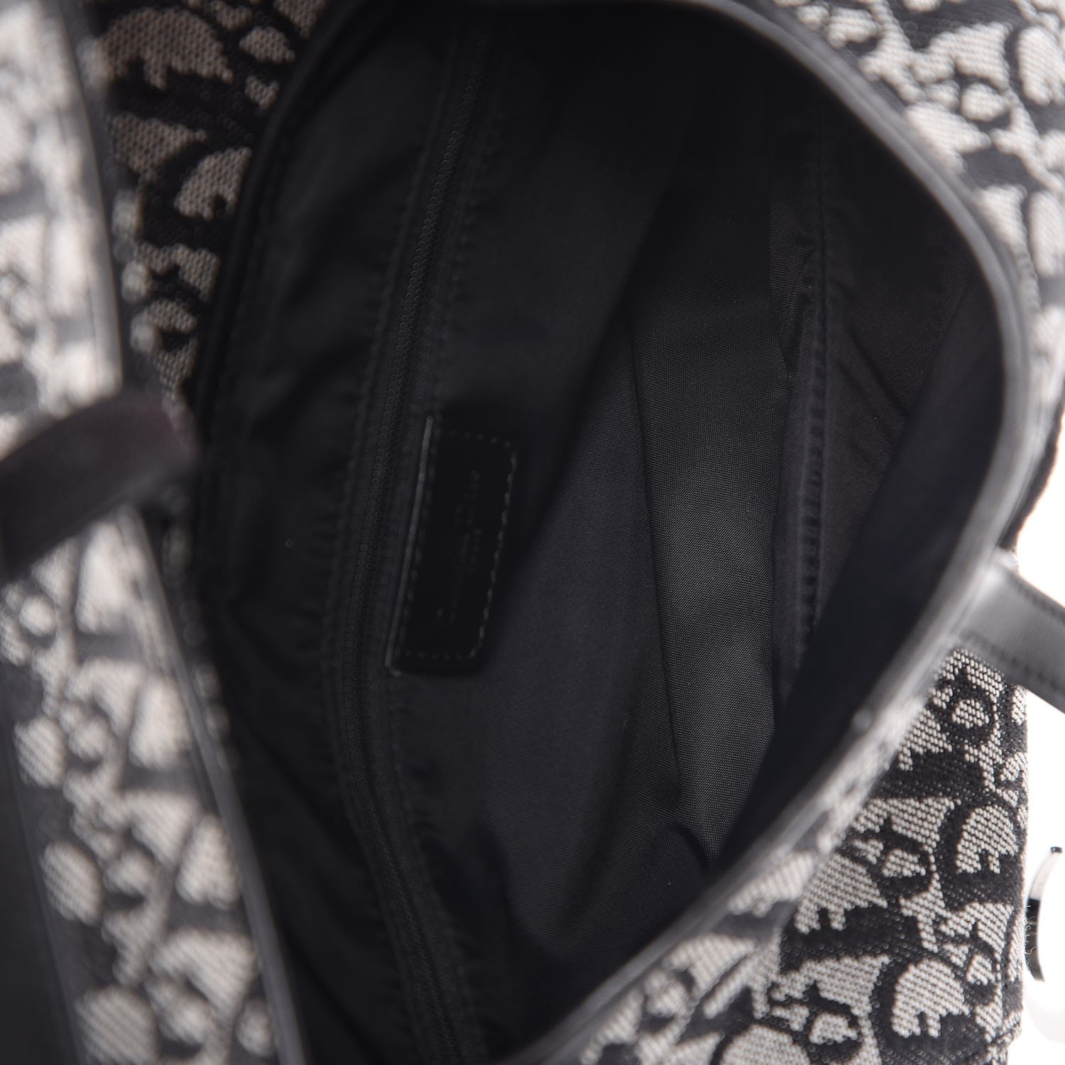 Christian Dior Monogram Double Saddle Bag Black 5 of 7