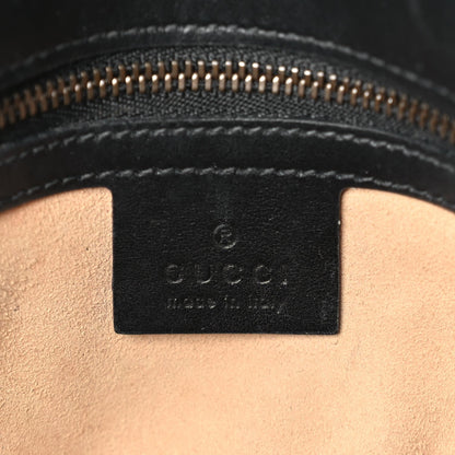 Gucci Calfskin Matelasse Small GG Marmont Shoulder Bag Black 5 of 8