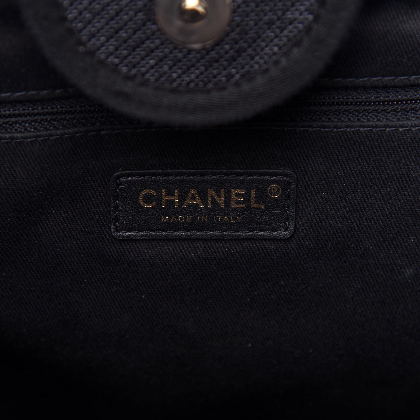 Canvas Medium Deauville Tote Black