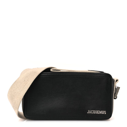 Jacquemus Smooth Calfskin Le Cuerda Horizontal Black 1 of 8