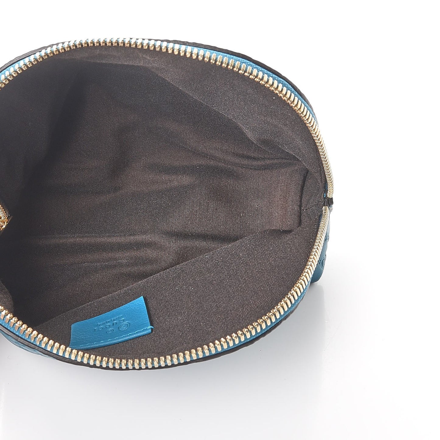 Microguccissima GG Cosmetic Case Deep Cobalt