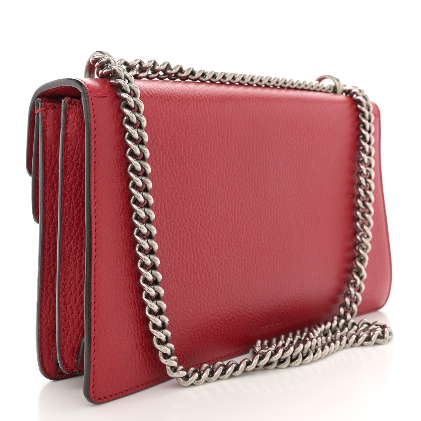 Dollar Calfskin Swarovski Crystal Small Dionysus Shoulder Bag Hibiscus Red