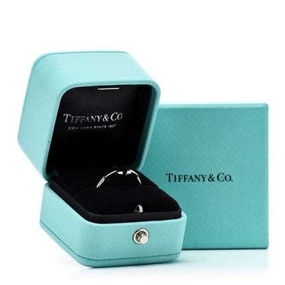 Tiffany 18K White Gold T Wire Ring 57 8 4 of 4