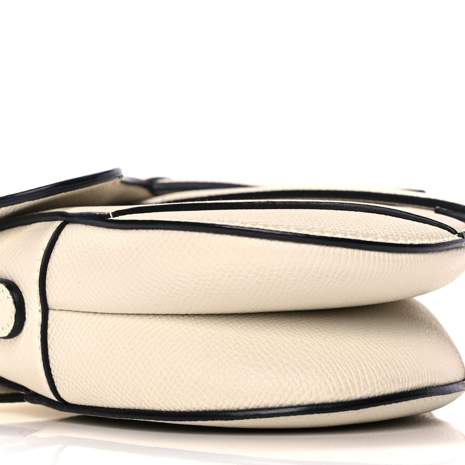 Christian Dior Grained Calfskin Mini Saddle Bag With Strap White 7 of 8