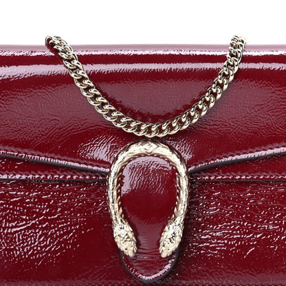 Gucci Crinkled Patent Mini Dionysus Shoulder Bag Rosso Ancora Red 6 of 7