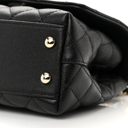 Chanel Caviar Quilted Extra Mini Coco Handle Flap Black 10 of 13
