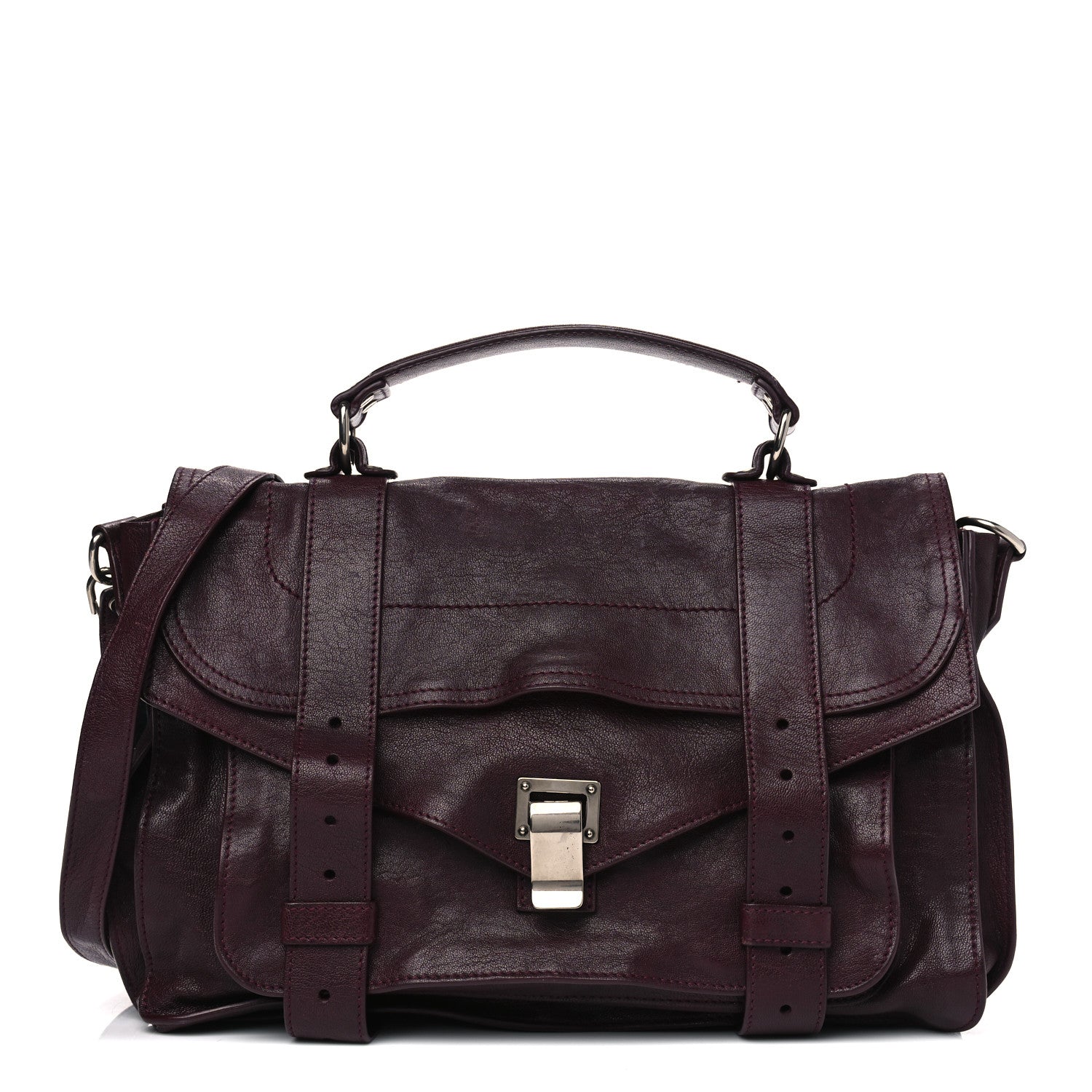 Proenza Schouler Lambskin Medium PS1 Satchel Oxblood 1 of 4