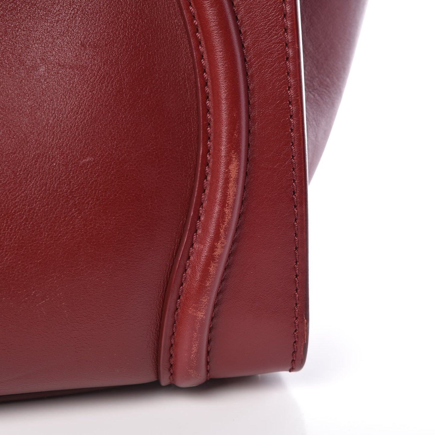 Smooth Calfskin Micro Luggage Rust