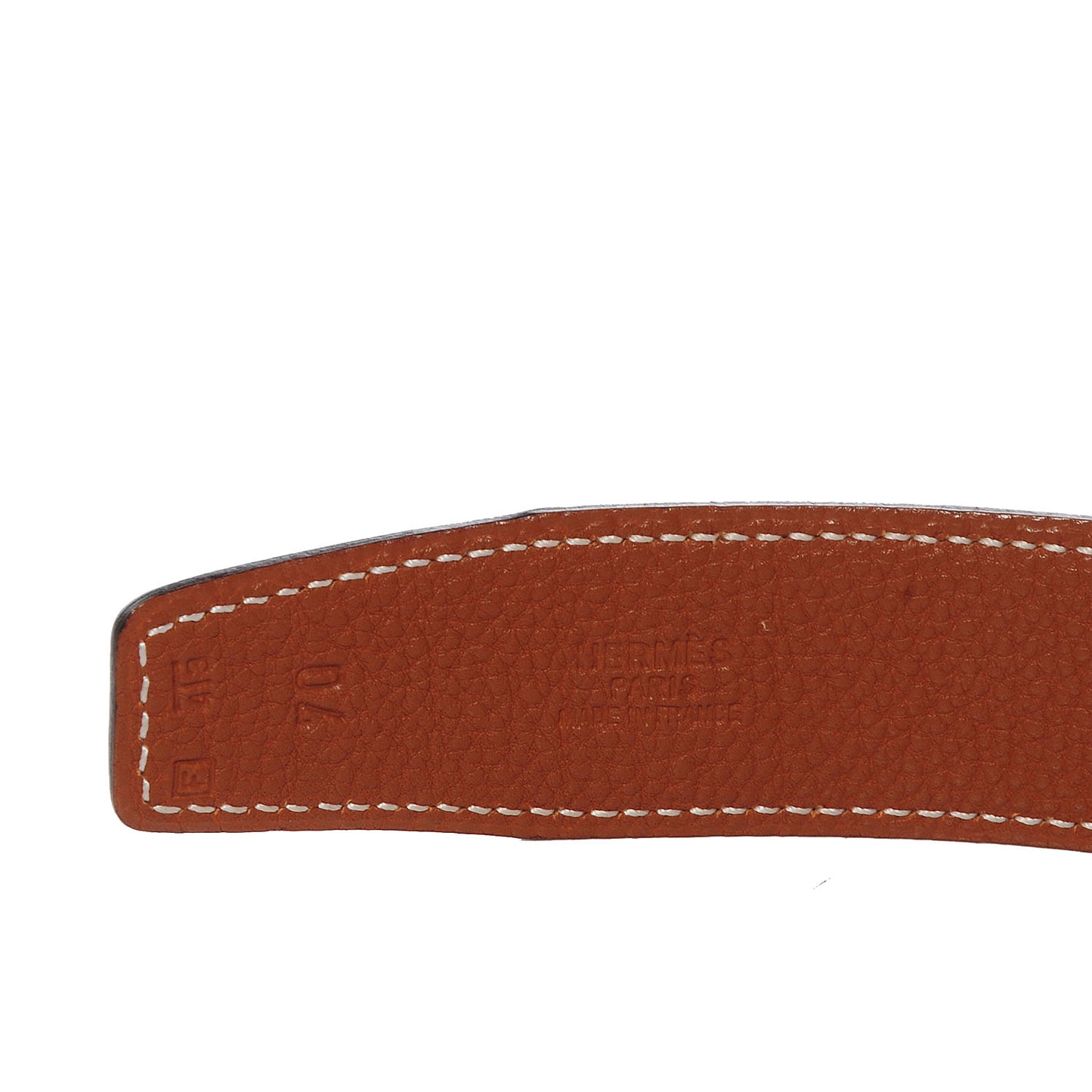 Epsom Togo Reversible Brushed H Constance 32mm Belt 70 Black Gold