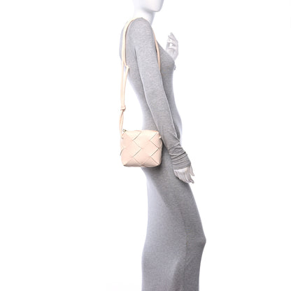 Bottega Veneta Lambskin Maxi Intrecciato Mini Cassette Camera Bag Macaroon 3 of 10