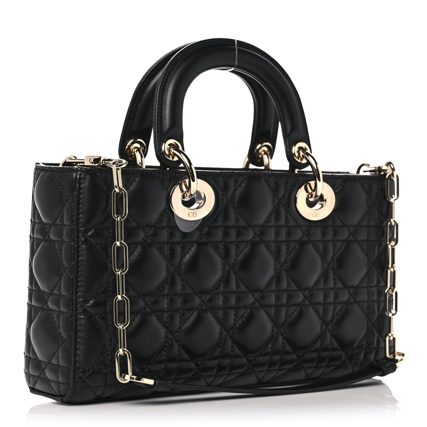 Lambskin Cannage Lady D-Joy Black
