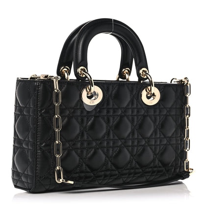 Christian Dior Lambskin Cannage Lady D-Joy Black 3 of 11