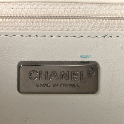 Chanel Snakeskin Crochet Quilted Flap Bag Beige 5 of 8