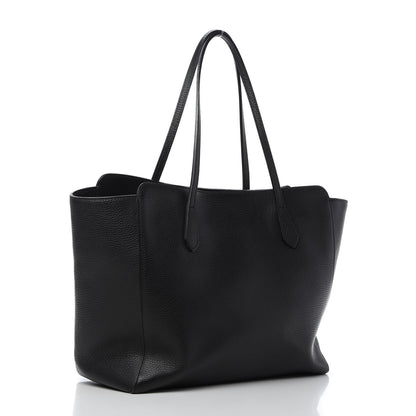 Gucci Pebbled Calfskin Medium Swing Tote Black 3 of 10