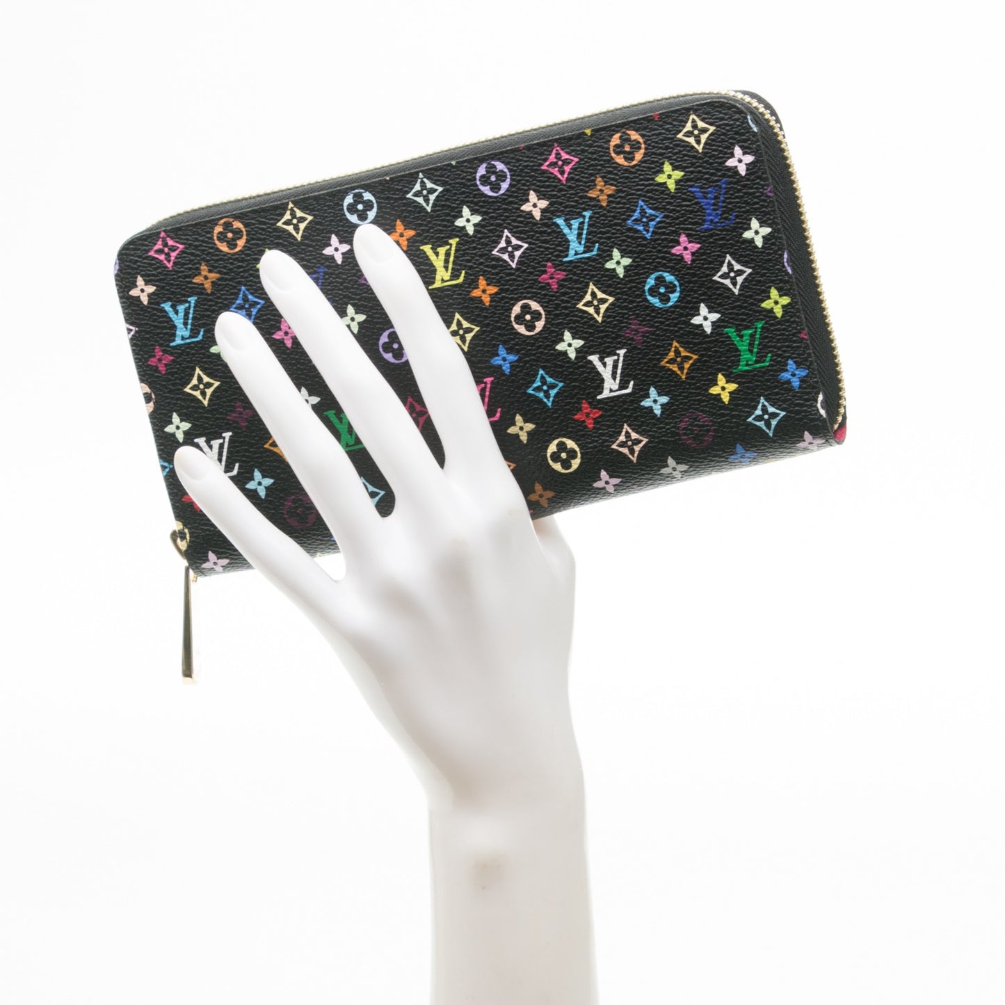 Monogram Multicolor Zippy Wallet Black Grenade