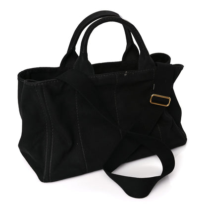 Prada Canapa Logo Tote Black 2 of 9